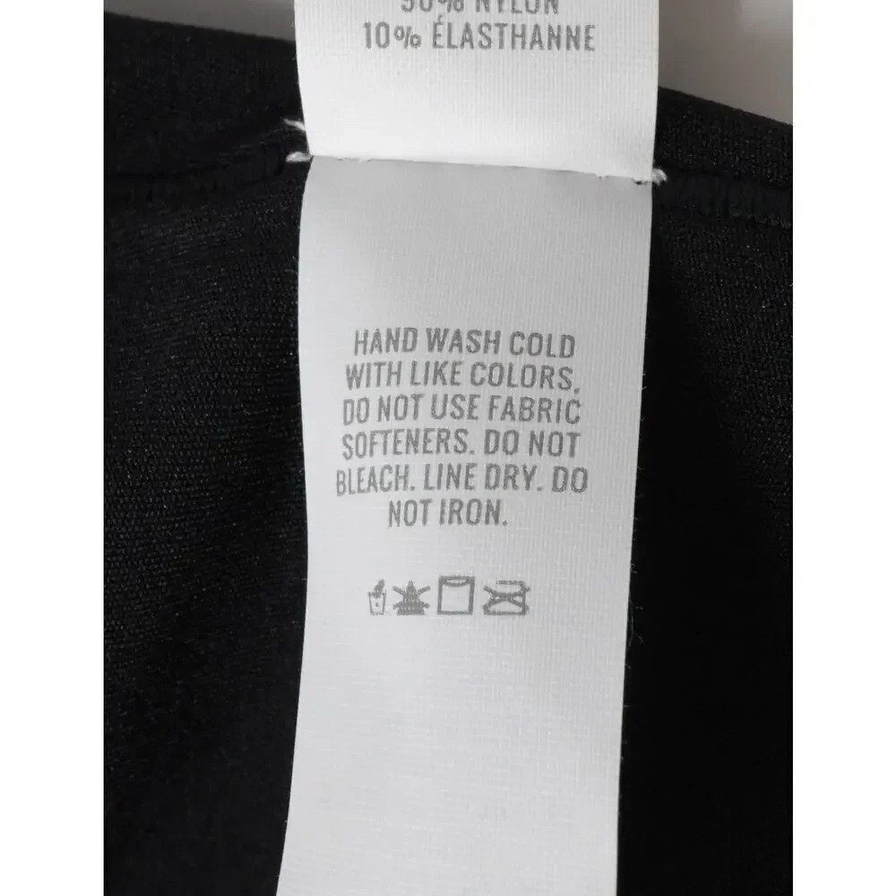 AERIE Offline Real Me Sports Bra Womens XL Black Longline Racerback Athleisure - Picture 15 of 15